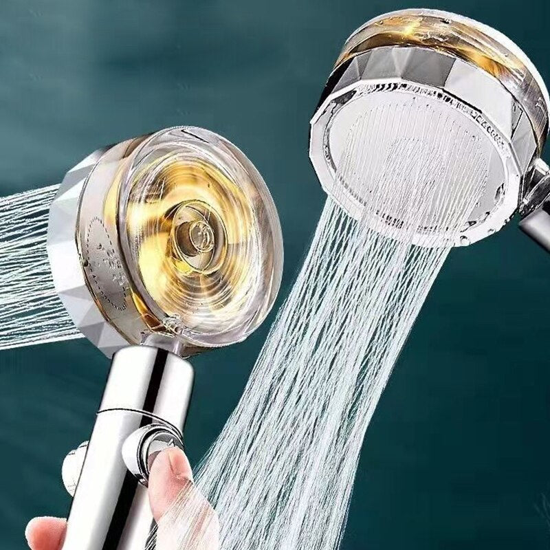 Pressurized Shower Head Water