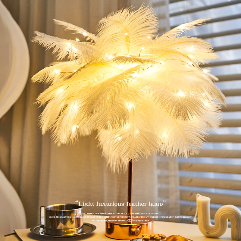 Feather Lamp